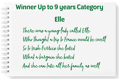 Up to Age 9 winner