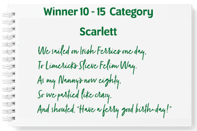 Age 10 to 15 category winner