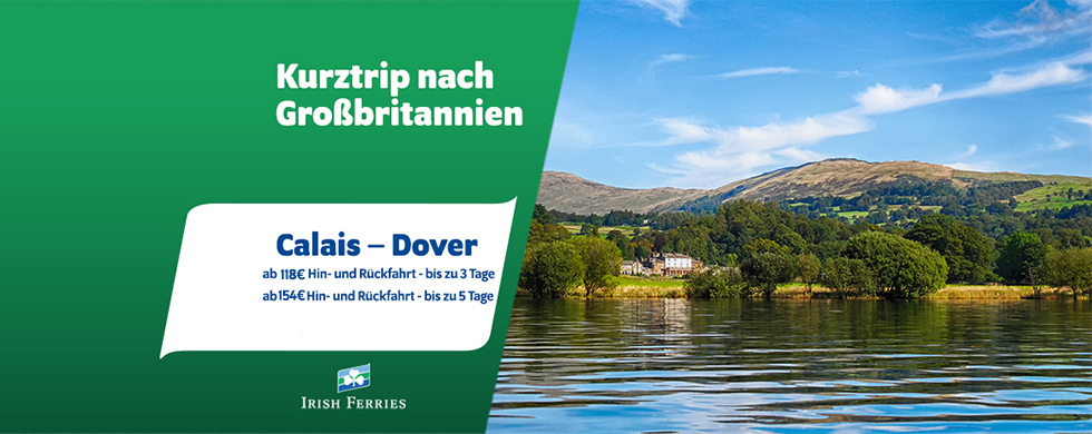 Frühbucherangebot von Calais nach Dover mit 20% Rabatt
